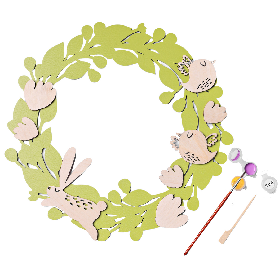 Decorative wreath-coloring “A my u hay khodyly...”