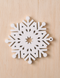 Christmas toy №14 - "Silver snowflake" - 1