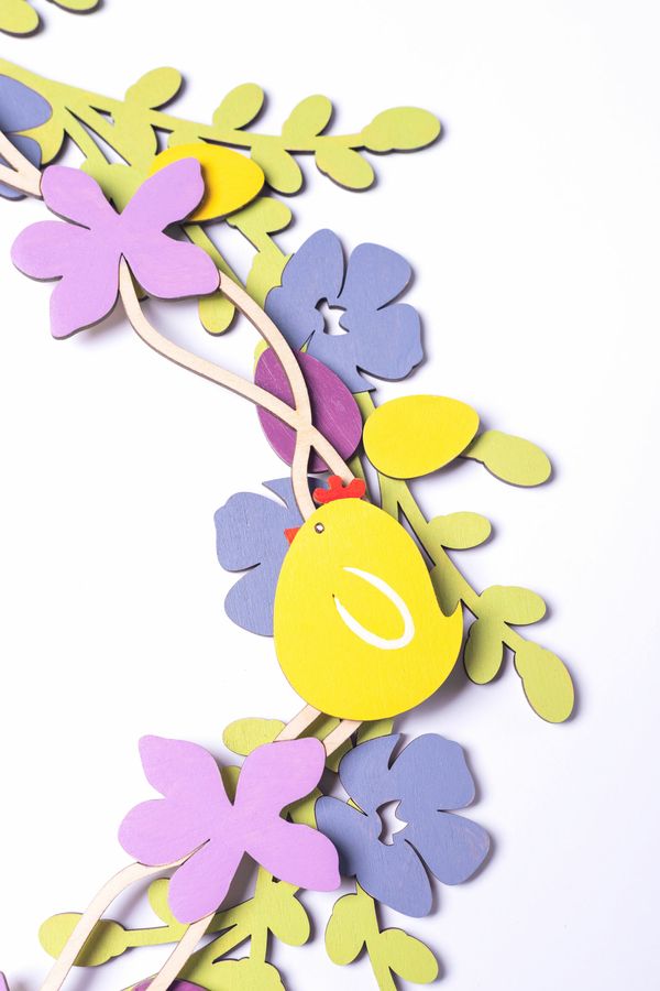 Decorative wreath-coloring "Spring"