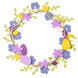 Decorative wreath-coloring "Spring" - 1