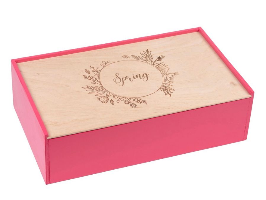 Велика подарункова коробка з фанери "Spring"