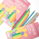 Set of colored wooden hexagonal pencils "Kite Fantasy Pastel", 12 pcs.