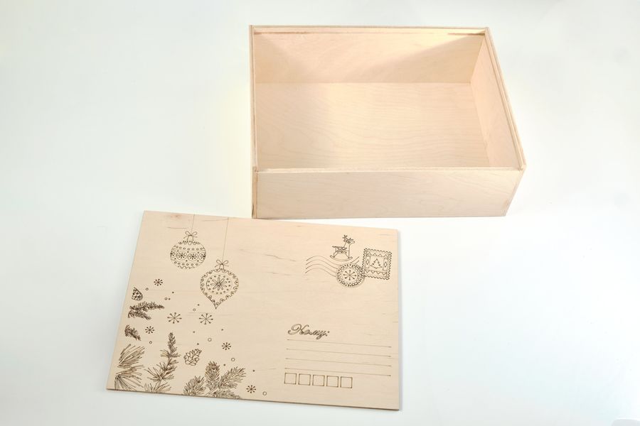 Gift box "Christmas mail" (unpainted)
