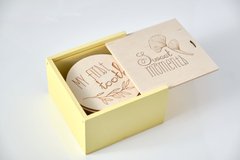 Набір 12 кружалець-памяток з найважливішими подіями малюка  "Sweet Moments" в дерев'яній коробці