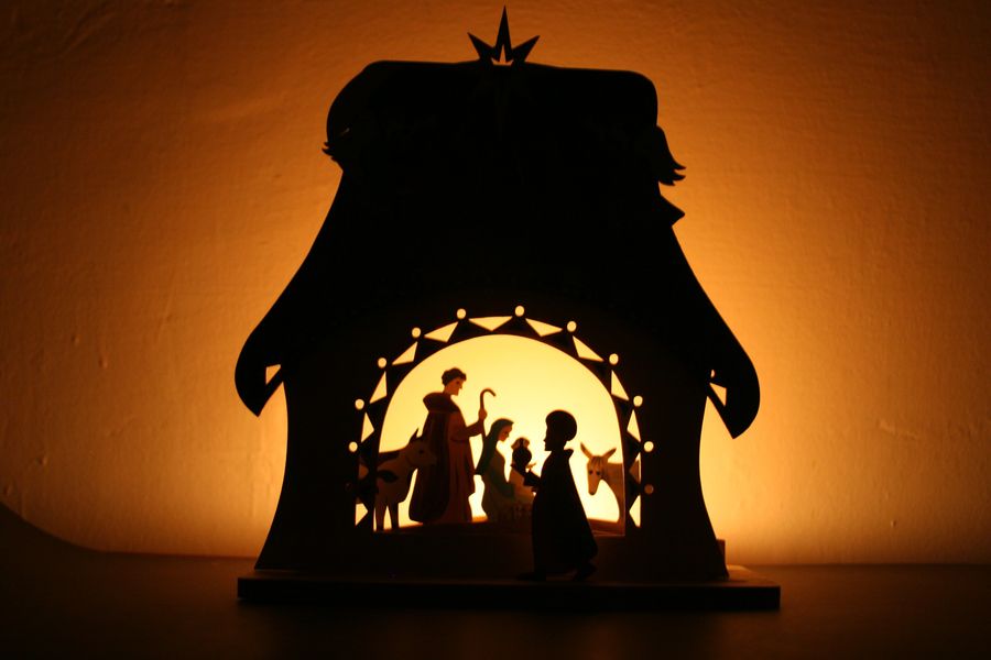 Christmas nativity scene coloring "Hutsul"