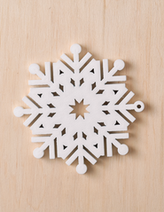 Christmas toy №14 - "Silver snowflake"